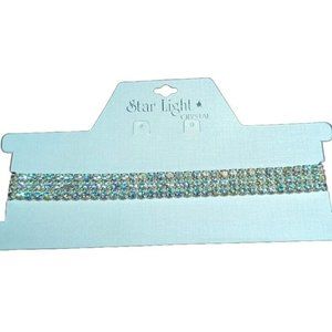 Rhinestone Crystal AB 10" choker necklace for dance & pageant